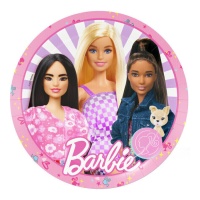 Pratos Barbie 23 cm - 8 peças.