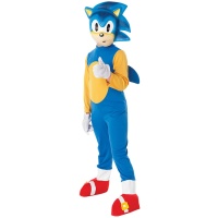 Fato do Sonic com máscara para criança