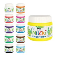 Tintas coloridas para os dedos 150 ml - Mucki - 1 unidade