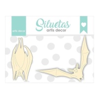 Morcegos Chipboard - Artis decor - 2 unidades