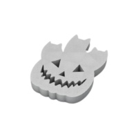 Figura em cortiça de abóbora com gatos 20 x 15 x 4 cm