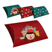 Caixa de oferta de 32,5 x 20,5 x 7 cm de Tió de Nadal - 4 unidades
