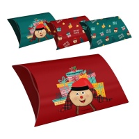 Caixa de oferta Tió de Nadal 32,5 x 20,5 x 7 cm - 4 unidades