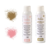 Spray de cor comestível de efeito metálico 150 ml - Decora