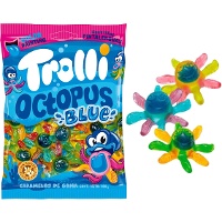 Polvos de goma pintalínguas - Trolli Octopus Blue - 100 gr