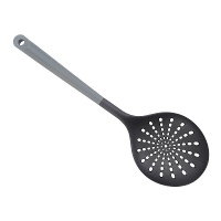 Escumadeira de 36 cm bicolor cinzenta e preta
