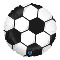 Balão de futebol preto e branco 46 cm - Grabo