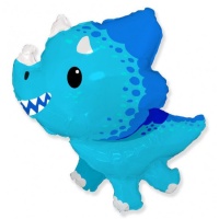 Balão Dinossauro Azul 82 x 76 cm - Festa Conver