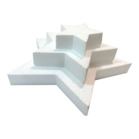 Estrela de cortiça 18, 27 e 38 cm - 3 unidades
