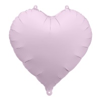 Balão em formato de coração mate pastel de 45 cm - Partydeco - 1 unidade
