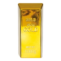 Barra de ouro de 18 x 6 cm