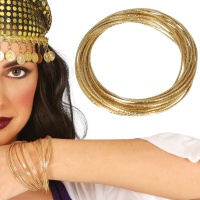 Bracelete de 20 pulseiras metálicas