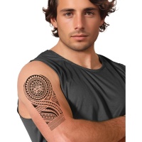 Tatuagem temporária de trival maya