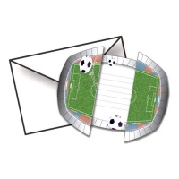 Convites Estádio de Futebol 17 cm - 8 unidades