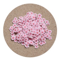 Decorações de flores cor-de-rosa 0,5 cm