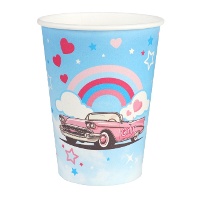 Copos da Barbie girly de 270 ml - 10 unidades