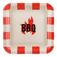 Pratos BBQ de 26 cm - 6 unidades