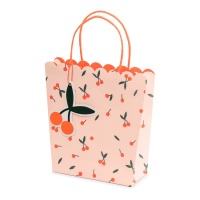 Saco de oferta 23 x 17,5 x 8 cm com cerejas - 1 unid.