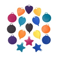 Balão de peso 15 gr com formas e cores variadas - 1 unid.