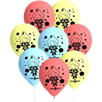 Balões de látex Plim Plim Clown - 8 unid.