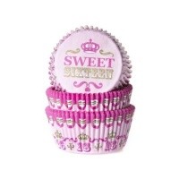 Cápsulas para cupcakes Sweet 16 - Casa de Marie - 50 unidades