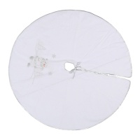 Suporte para árvore branco com boneco de neve 1,15 m