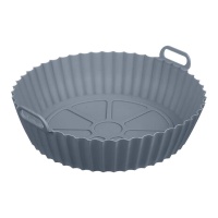 Molde de 19,5 cm para fritadeira de 2,5 a 5 L, silicone redondo