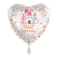 Balão Feliz Aniversário Princesa 43 cm