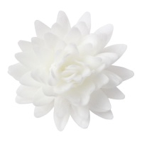 Bolachas de flor de lótus branca 5,5 cm - Dekora - 18 unid.