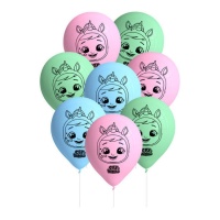 Balões de látex para bebés chorões Magic Tears 27 cm - Festa Conver - 8 pcs.