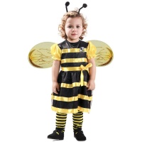 Fato de abelha com laço para bebé menina