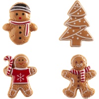 Figuras para bolo-rei - bonecos de gengibre, 3 a 3,5 cm - Dekora - 50 unidades