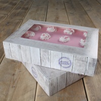 Caixa para bolos Pure 36 x 25 x 8 cm - 2 unidades