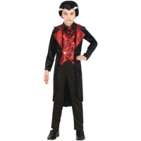 Fato de vampiro noturno para crianças