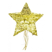 Piñata 3D estrela dourada 45,5 x 45,5 x 8,5 cm - Scrapcooking