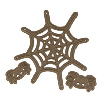 Molde de teia de aranha - 3 peças