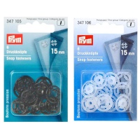 Pregadores de plástico de 1,5 cm - Prym - 6 pares