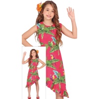 Fato havaiano para menina