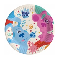 Pratos de Blue Clues de cartão compostável de 18 cm - 8 unidades