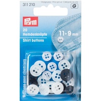 Botões de 9 e 11 cm para camisas - Prym - 20 unid.