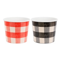 Conjunto de 2 baldes para pipocas BBQ - 14 cm