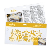Stencils de decorações de Natal 10 x 28 cm - Decorar