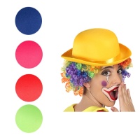 Chapéu de coco colorido de palhaço