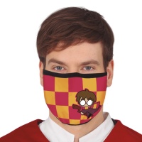 Máscara higienica reutilizável de aprendiz Harry para adulto