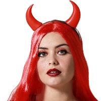 Tiara de diabo vermelho clássico