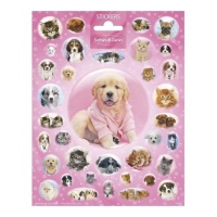 Cães Cuties Puppies Stickers - 1 folha