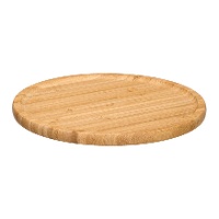 Bandeja redonda de bambu 26 x 26 cm para petiscos