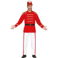 Fato de Majorette Vermelho para Homem