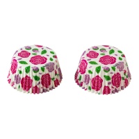 Cápsulas para cupcake de rosas - 36 unidades