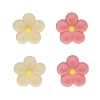Figuras de marzipan rosa e branco - FunCakes - 12 unid.